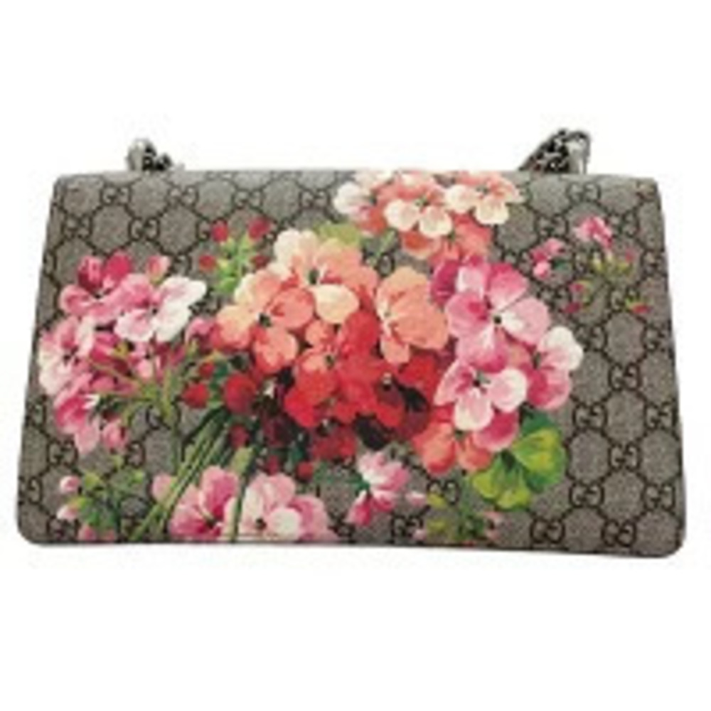 Gucci Beige Supreme Bag Shoulder Cream Blooms Dionysus GG Tan Cream